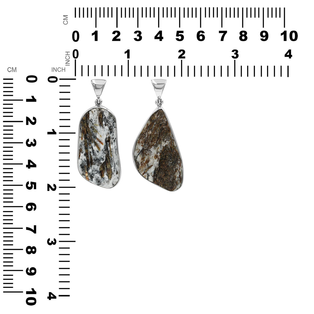 Starborn Freeform Astrophylite Pendant in Sterling Silver