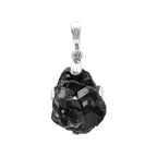 Starborn Black Garnet Crystal Pendant in Sterling Silver