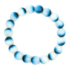 Starborn Blue Ice Glacierite Beaded Elastic Bracelet