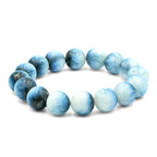 Starborn Blue Ice Glacierite Beaded Elastic Bracelet