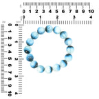 Starborn Blue Ice Glacierite Beaded Elastic Bracelet