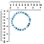 Starborn Blue Ice Glacierite Beaded Elastic Bracelet