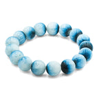Starborn Blue Ice Glacierite Beaded Elastic Bracelet