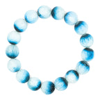 Starborn Blue Ice Glacierite Beaded Elastic Bracelet