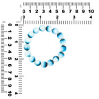 Starborn Blue Ice Glacierite Beaded Elastic Bracelet