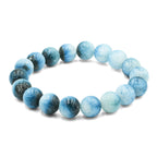 Starborn Blue Ice Glacierite Beaded Elastic Bracelet