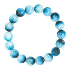 Starborn Blue Ice Glacierite Beaded Elastic Bracelet