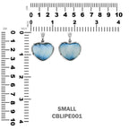 Starborn Blue Ice Glacierite Heart Shaped Pendant in Sterling Silver
