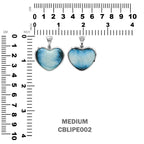 Starborn Blue Ice Glacierite Heart Shaped Pendant in Sterling Silver