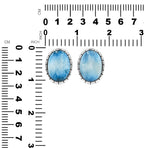 Starborn Blue Ice Glacierite Striped Bezel Ring in Sterling Silver