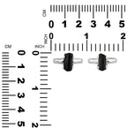Starborn Black Tourmaline Crystal Prong Set Ring in Sterling Silver
