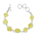 Starborn Rough Brucite Bracelet in Sterling Silver