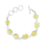 Starborn Rough Brucite Bracelet in Sterling Silver