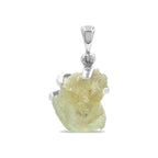 Starborn Brazilianite Rough Pendant in Sterling Silver