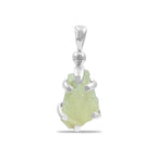 Starborn Brazilianite Rough Pendant in Sterling Silver