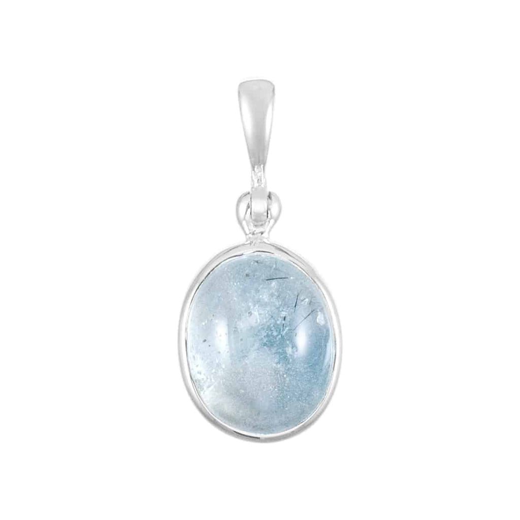 Starborn Natural Blue Topaz Pendant in Sterling Silver