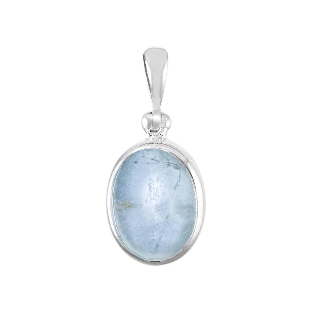 Starborn Natural Blue Topaz Pendant in Sterling Silver