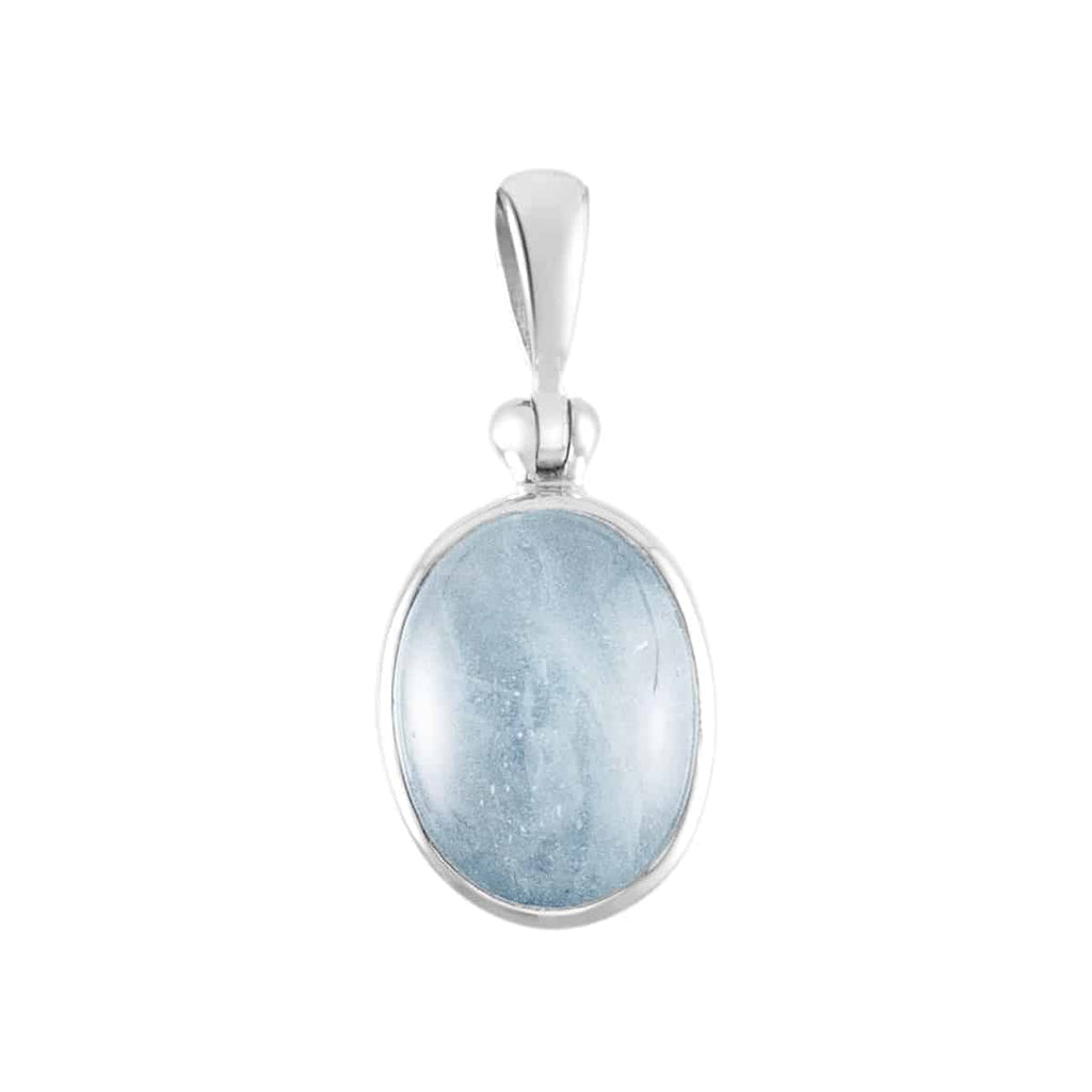Starborn Natural Blue Topaz Pendant in Sterling Silver
