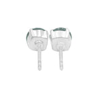 Starborn Chrome Diopside Faceted Round Post Earrings in Sterling Silver