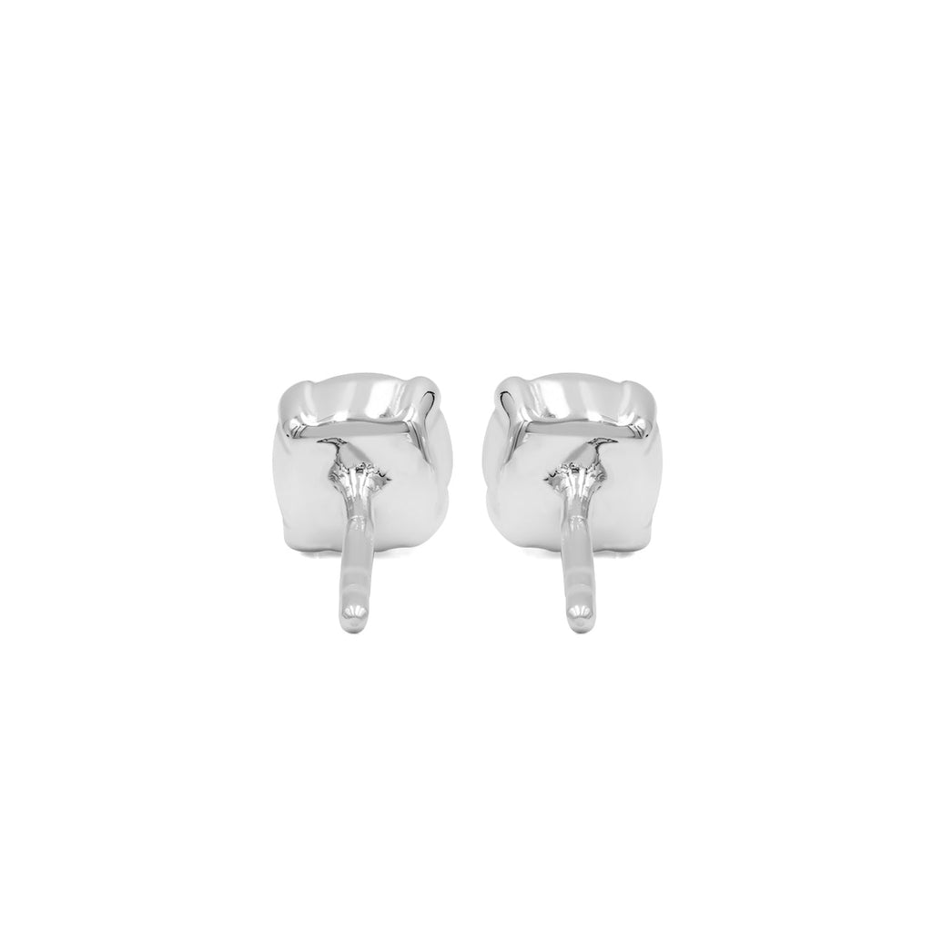 Starborn Chrome Diopside Faceted Round Post Earrings in Sterling Silver