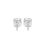 Starborn Chrome Diopside Faceted Round Post Earrings in Sterling Silver