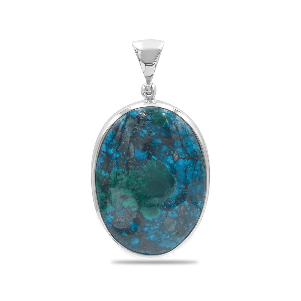 Starborn Chile Chrysocolla Pendant in Sterling Silver