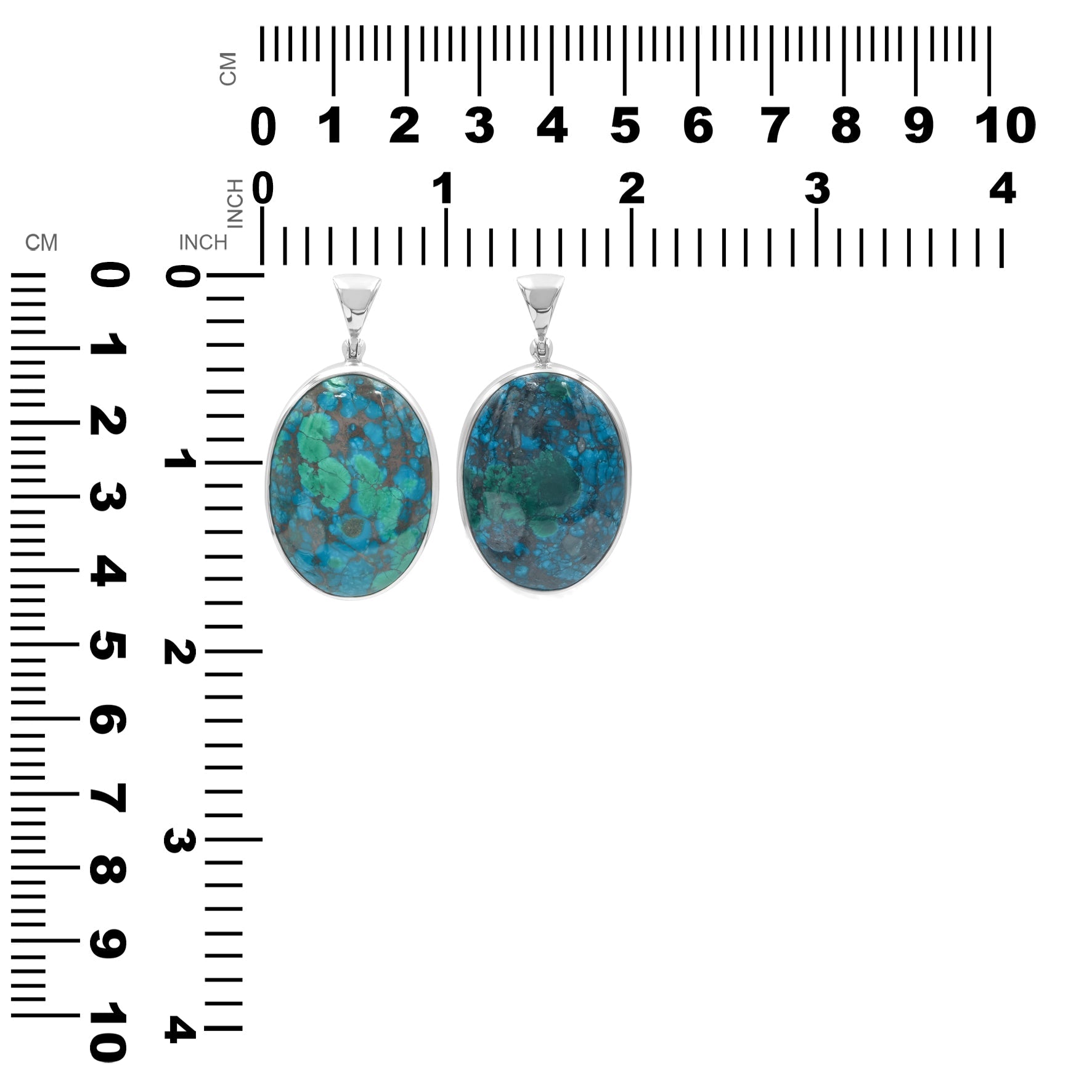 Starborn Chile Chrysocolla Pendant in Sterling Silver