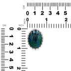 Starborn Chile Chrysocolla Striped Bezel Ring in Sterling Silver