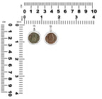 Starborn Roman AE Follis Bronze Coin Prong Set Pendant [80-220 AD] in Sterling Silver