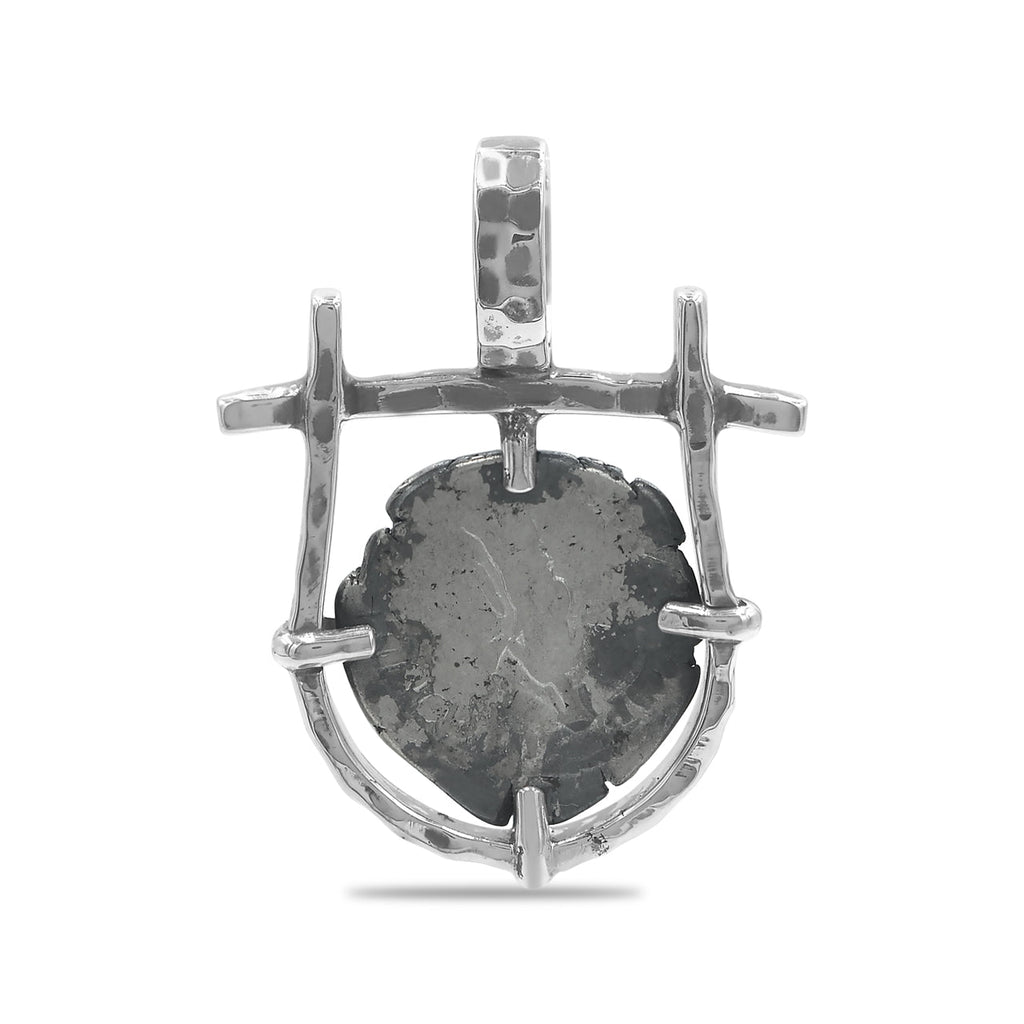 Starborn Roman Denarius Silver Coin Pendant [80-220 AD] with Frame in Sterling Silver