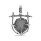 Starborn Roman Denarius Silver Coin Pendant [80-220 AD] with Frame in Sterling Silver