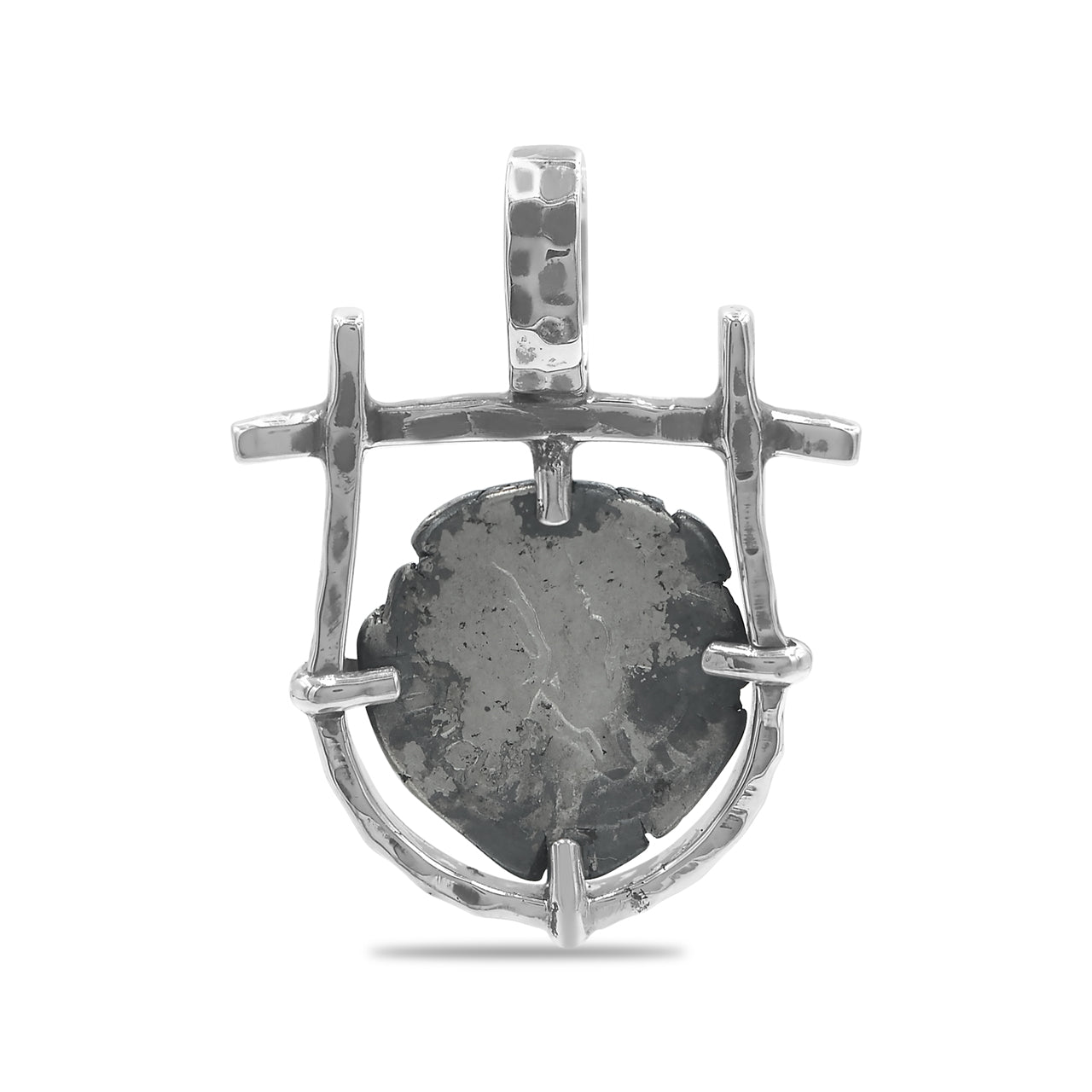 Starborn Roman Denarius Silver Coin Pendant [80-220 AD] with Frame in Sterling Silver