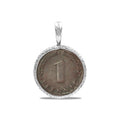 Starborn 1 Pfennig German Coin Pendant in Sterling Silver