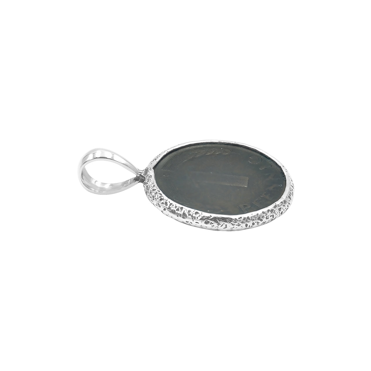 Starborn 1 Pfennig German Coin Pendant in Sterling Silver