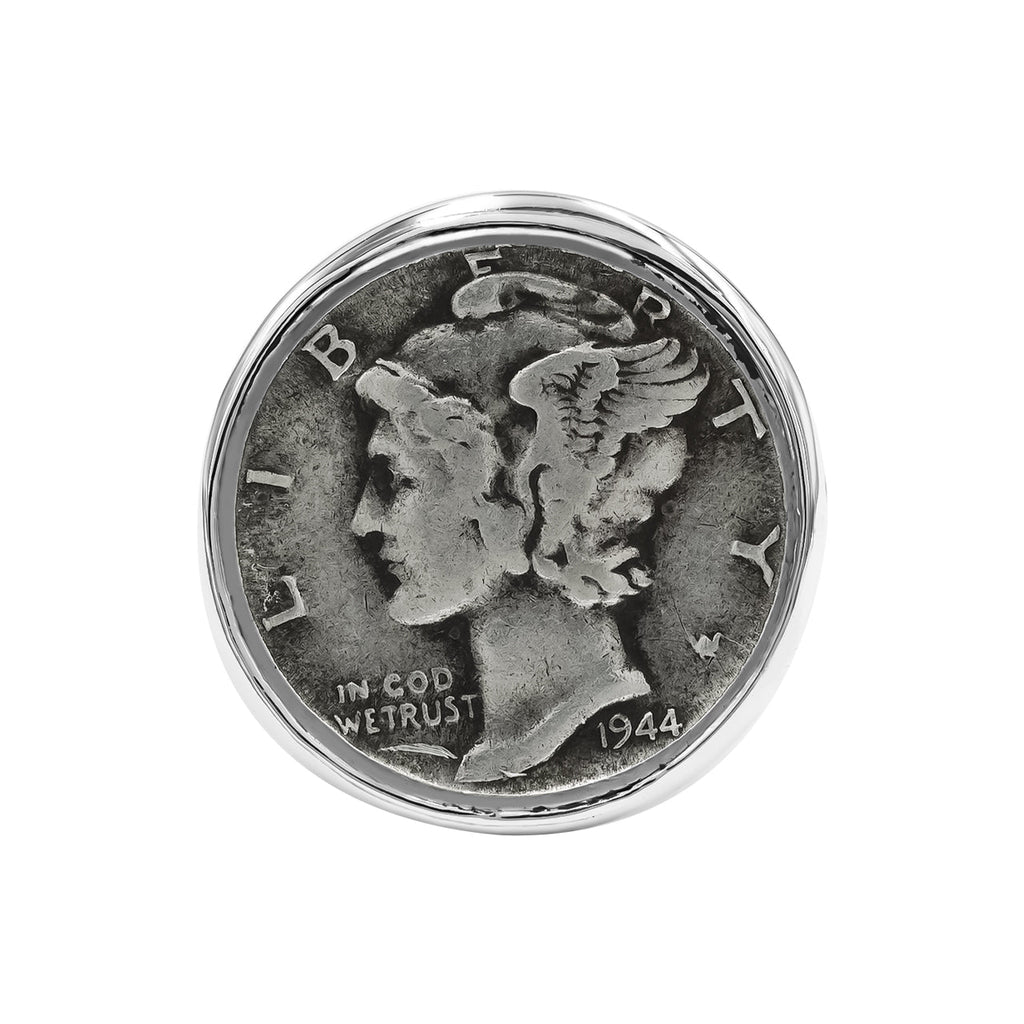 Starborn Mercury Dime Ring in Sterling Silver