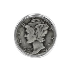 Starborn Mercury Dime Ring in Sterling Silver