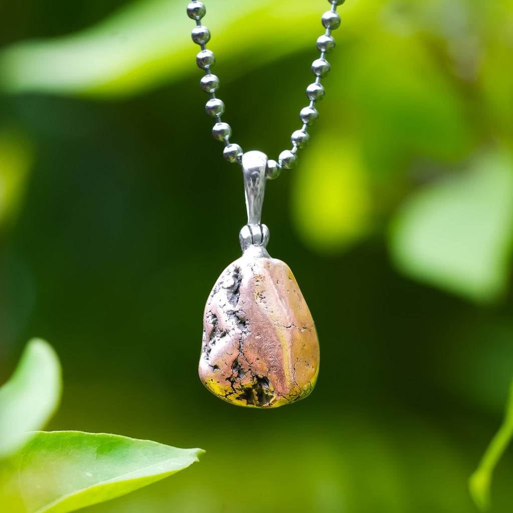 Starborn Copper Freeform Pendant in Sterling Silver