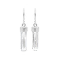 Starborn Danburite Crystal Point Sterling Silver Drop Earrings