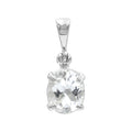 Starborn Danburite Faceted Prong Set Pendant in Sterling Silver