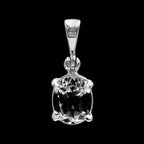 Starborn Danburite Faceted Prong Set Pendant in Sterling Silver
