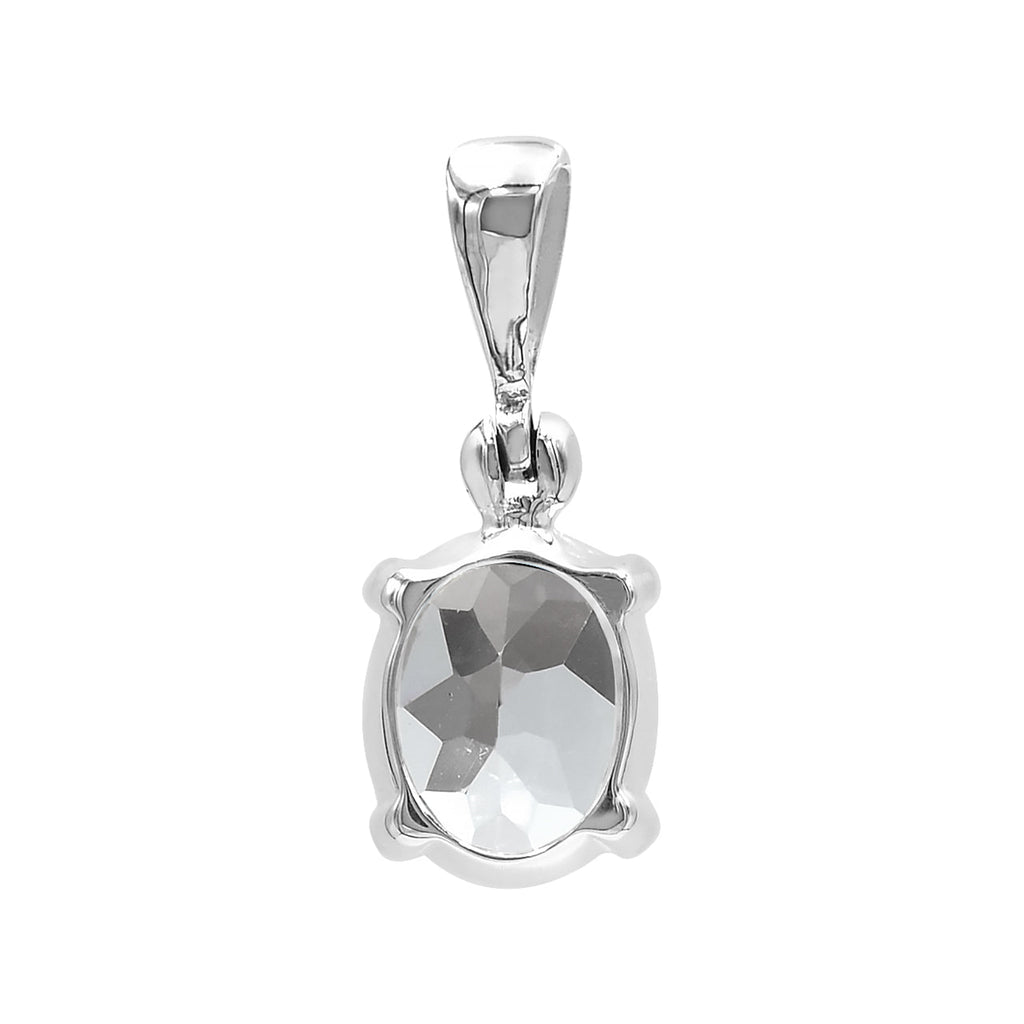 Starborn Danburite Faceted Prong Set Pendant in Sterling Silver