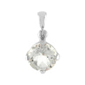 Starborn Danburite Faceted Round Pendant in Sterling Silver