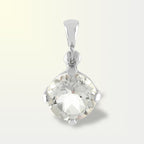 Starborn Danburite Faceted Round Pendant in Sterling Silver
