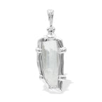 Starborn Danburite Crystal Pendant in Fine Sterling Silver