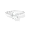Starborn Faceted Danburite Ring in Sterling Silver