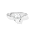 Starborn Faceted Danburite Ring in Sterling Silver