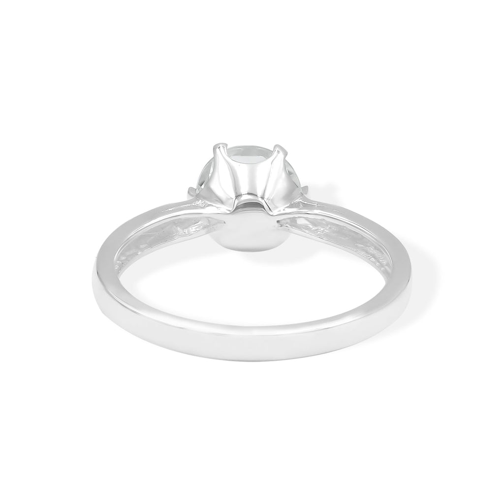 Starborn Faceted Danburite Ring in Sterling Silver