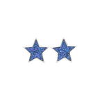Starborn Drusy Quartz Star Post Earrings in Sterling Silver