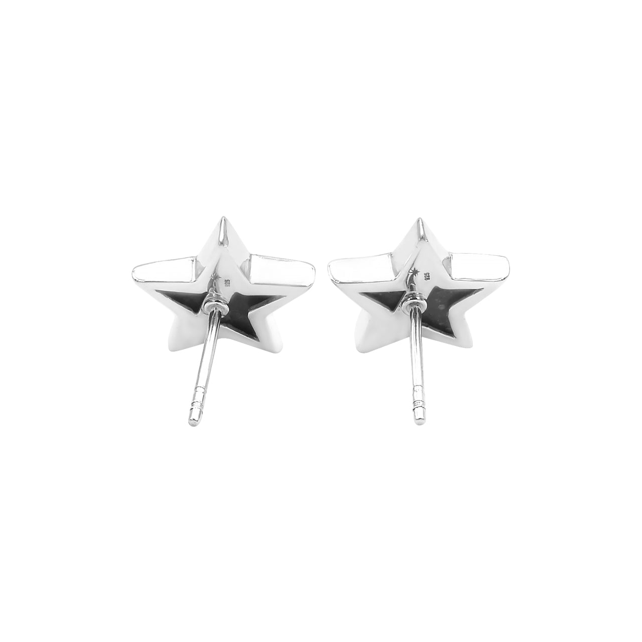 Starborn Drusy Quartz Star Post Earrings in Sterling Silver