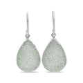 Starborn SI Opal Quartz Drusy Drop Earrings in Sterling Silver